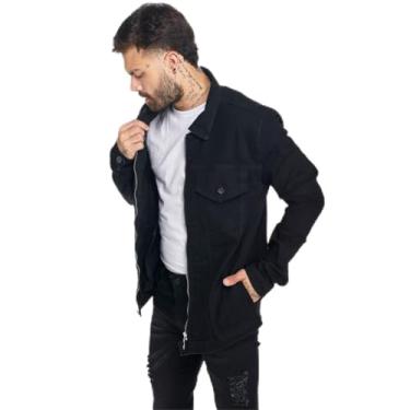 Imagem de Jaqueta Masculina HNO Jeans Venom com Fechamento em Ziper Preto