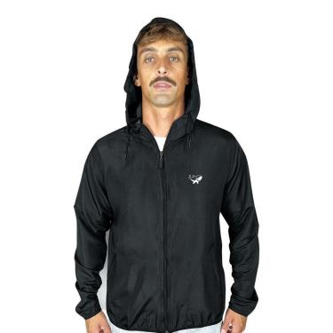 Imagem de Agasalho Corta Vento Light Masculino Preto WSS Shark-Masculino