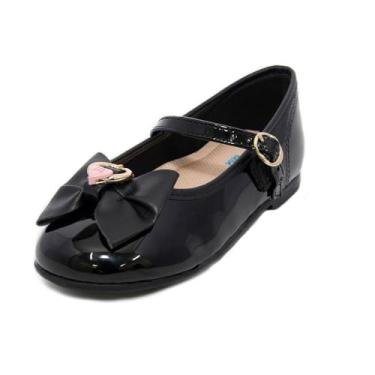 Imagem de Sapatilha Inf Fem Molekinha Boneca Verniz Preto 2106.1030 Tamanho:20;Cor:Preto
