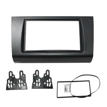 Imagem de Painel estéreo de rádio para Suzuki Swift 2005-2010 2 Din Car Radio Frame Fascia Panel DVD Stereo CD Panel Dash Mount Refit Installation Trim Kit Frame Preto