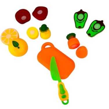 Imagem de Kit Legumes Frutas Dia de Feira Comidinha Brinquedo Colorido