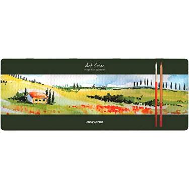 Imagem de Lápis de Cor Aquarelável Compactor Art Color Estojo Metal 048 Cores 031183