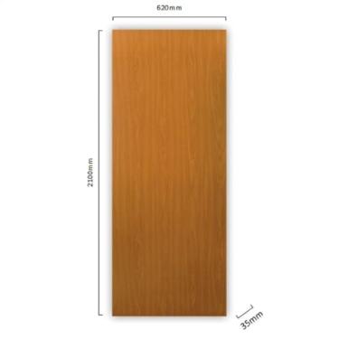 Imagem de Kit com 4 Folhas de Porta Madeira Lisa 210x62cm Espessura 3,5cm Melamínica Mgm Mogno