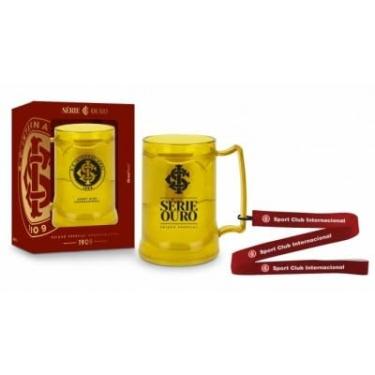 Imagem de Caneca de Gel C/Cordao do Internacional - Série Ouro