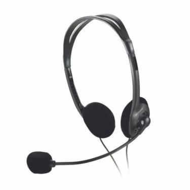 Imagem de Fone De Ouvido Headset Stereo Microfone P2 Com Fio Preto Multilaser - 