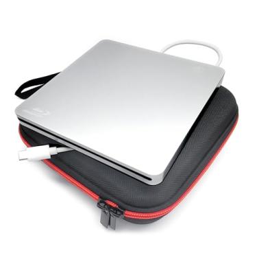 Imagem de Meigpai Novo para Mac OS Laptop externo 3D Blu-ray Player/Burner + estojo de transporte, para Apple MacBook Pro Air iMac Mini Studio Desktop, USB-C SuperDrive BD-RE DVD+-R DL CD-R gravador óptico