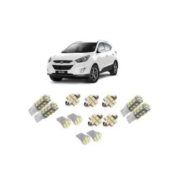 Imagem de Kit Lâmpada Led Hyundai Ix35 Smd Pingo Teto Placa Re - Blue Lion, 12v,