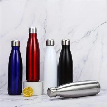 Imagem de Garrafa Squeze Portátil Inox Para Viagem Água 750ML - 750ML TERMICA, P