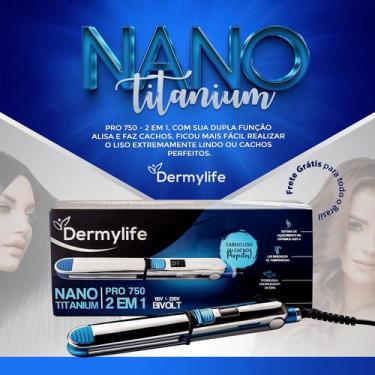 Imagem de Chapinha Profissional Titanium Pro750 - 2 em 1 - Dermylife, Bivolt