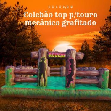 Imagem de Colchão Top P/ Touro Mecanico Grafitado - Top Brinquedos