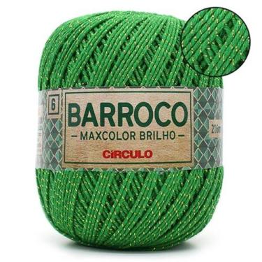 Imagem de Barbante Barroco MaxColor Brilho nº 6 200g - CÍRCULO, 5767 - VERDE, U