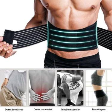 Imagem de Cinta Ergonômica Abdominal Com Suspensório Reforçada e Confortável Mod