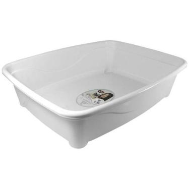 Imagem de Bandeja para Gatos Classic Branco - Furacão Pet