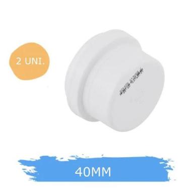 Imagem de 2 Caps Tampão 40mm Interromper Fluxo De Água Esgoto Fortlev