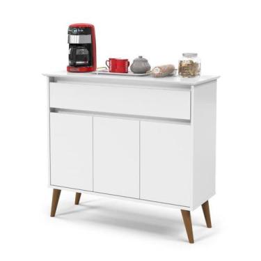 Imagem de Aparador / Buffet / Balcão / Bancada ZE Modelo Retrô Com Pés em Madeir