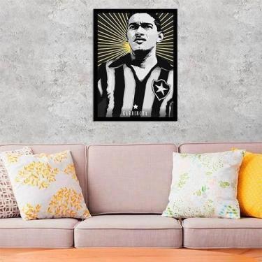 Imagem de Quadro Decorativo Garrincha Camisa Do Botafogo - Quadros On-Line, A4 (