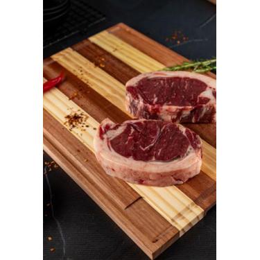 Imagem de Tabua Para Servir Carnes 42x30CmDe Madeira Pinus E Jequitibá
