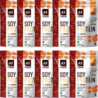 Imagem de Kit 10 Soy Protein Paçoca Rakkau 600g - Vegano - Proteína