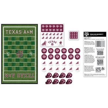 Imagem de MasterPieces Jogo para a família - NCAA Texas A&M Checkers - Jogo de tabuleiro oficialmente licenciado para crianças e adultos
