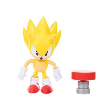 Imagem de Sonic the Hedgehog 4-inch Super Sonic Action Figure with Red Spring Accessory. Ages 3+ (Officially licensed by Sega)