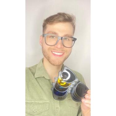 Imagem de Armação Óculos Clipon 5 Em 1 Grau Masculino Aviador Morgan - Palas Eye