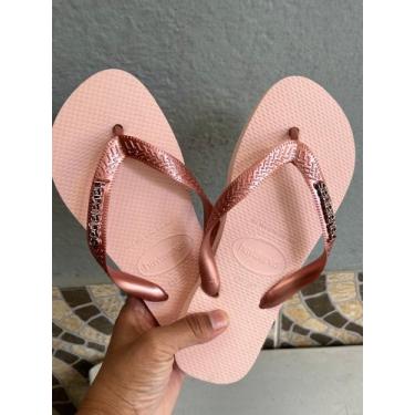 Imagem de Havaianas top rosa ballet+ pingente placa rose gold, 40
