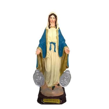 Imagem de Imagem Sacra Em Resina De Nossa Senhora Das Graças Com Medalha Milagro