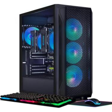 Imagem de STGAubron PC gamer com CPU dupla, Dual Intel i7 Xeon E5 até 3,7GHz, Radeon RX 580 8G, 16G DDR4 RAM, SSD de 512G, 600M WiFi, BT 5.0, 4 ventoinhas RGB, Windows 10 Pro