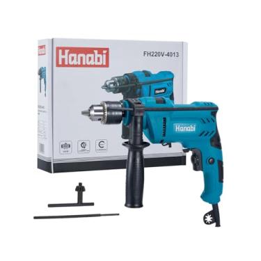 Imagem de Furadeira de Impacto Elétrica Profissional 500W com Mandril 13mm 60Hz Manopla Hanabi