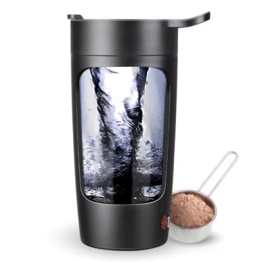 Imagem de SQUATZ Coqueteleira elétrica de proteína de 623 g | Garrafa de liquidificador de treino, batedeira portátil para academia, recarregável por USB
