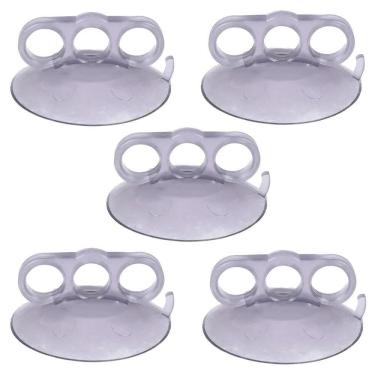 Imagem de Kit 5 Ventosas Garra PVC Cristal 110mm