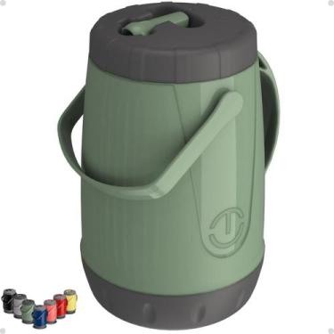 Imagem de Garrafa Térmica Jarra Pavia 2,5l Unitermi com Alça Dupla e Bico Dosado