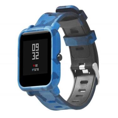 Imagem de Kit Pulseira + Case bumper para Bip e BIP Lite - Nsmart, Camuflada Azu
