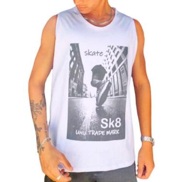 Imagem de Regata Masculina Sk8 Unu malha 100% algodão, P