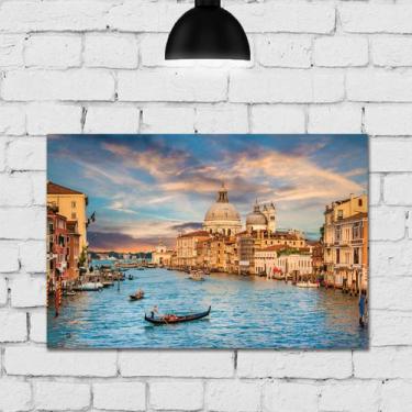 Imagem de Placa Decorativa para Sala Fotos de Itália 4un MDF 20x30cm - Quartinho