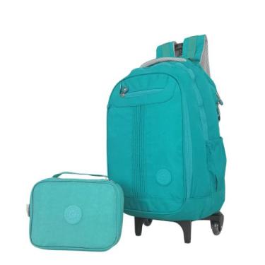 Imagem de Mochila De Rodinha E Estojo Juvenil Masculino Feminino Escolar - Sport