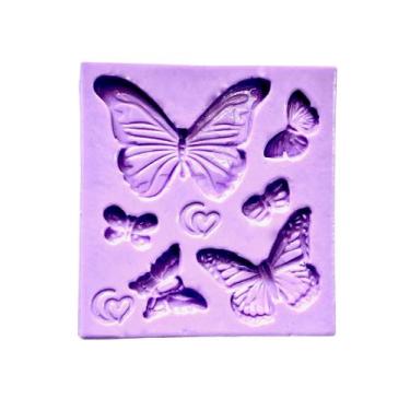 Imagem de F1670 molde de silicone borboleta confeitaria biscuit - confeitaria do