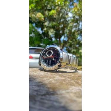 Imagem de Relógio Masculino Naviforce Anadigi Silver