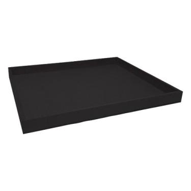 Imagem de Bandeja Retangular Lisa Simples 31x26x2,5 Mdf 6mm Madeira Pintado - AT