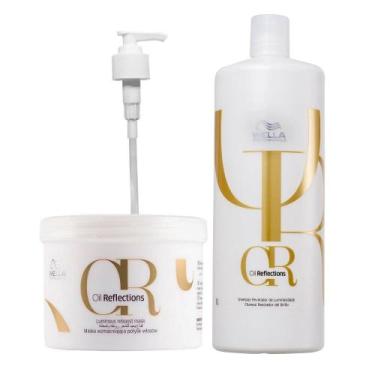 Imagem de Kit Wella Professionals Oil Reflections Shampoo 1000ml + Máscara 500gr