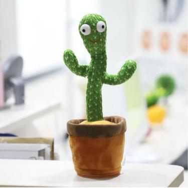 Imagem de  Cacto Dançante Repete Som E Toca Músicas Brinquedo Infantil - Bc Bora