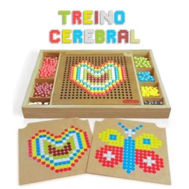 Imagem de Brinquedo educativo treino cerebral coordenação raciocínio - CARIMBRAS