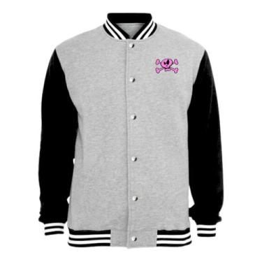 Imagem de Jaqueta Colegial Moletom Masculina Feminina Rock And Roll Sem Bolso - 