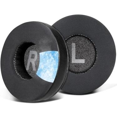 Imagem de SOULWIT Almofadas de substituição para Logitech H390 H600 H609 H760 Fones de ouvido sem fio, Almofadas de ouvido com espuma de isolamento de ruído, Espessura adicionada - GR Preto