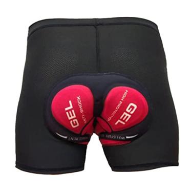 Imagem de Tachiuwa Premium Ciclismo Acolchoado Shorts Padding Underwear à Prova de Choque - Vermelho 3XL