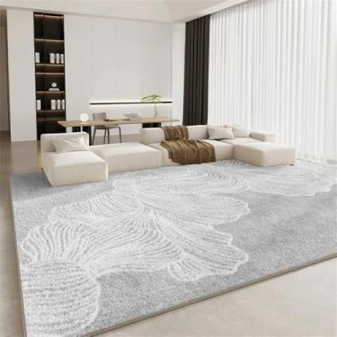 Imagem de HJZSZX Tapete para sala de estar, quarto, curto, veludo, antiderrapante, tapete de chão, cor sólida, cabeceira, confortável, decoração para casa, tapetes para os pés, DD516, QD, A, 100x150cm