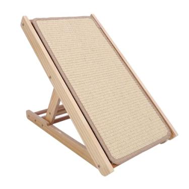 Imagem de Rampa do Arranhador do Sisal do Gato, Esteira Portátil Dobrável da Almofada de Risco do Arranhador do Gato para o Protetor Interno da Mobília Dos Gatos