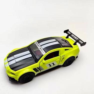 Imagem de Power Toys TECH - Miniatura Mustang Esportivo: Carrinho de Ferro com Portas que Abrem e Pneus de Borracha 1:32