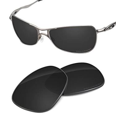 Imagem de Tintart Lentes de desempenho compatíveis com Oakley Crosshair 1.0 (2005) polarizadas gravadas - preto carbono, Preto de carbono - polarizado, Tamanho �nico