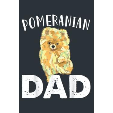 Imagem de Funny Pomeranian Dad, Cute Love Dogs's Men Father Day: Study Notebook, 6 x 9 inches, 120 pages